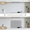 Grijs - Reptiel - Dier - Patroon keuken achterwand spatscherm klein 900 -voor_na_NL