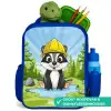 Wally werkbeer Kinderrugzak - Blauw middel -inhoud_NL
