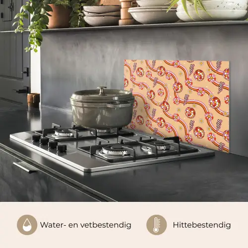 Disco - Patroon - Lijnen keuken achterwand spatscherm klein 900 -usp_NL