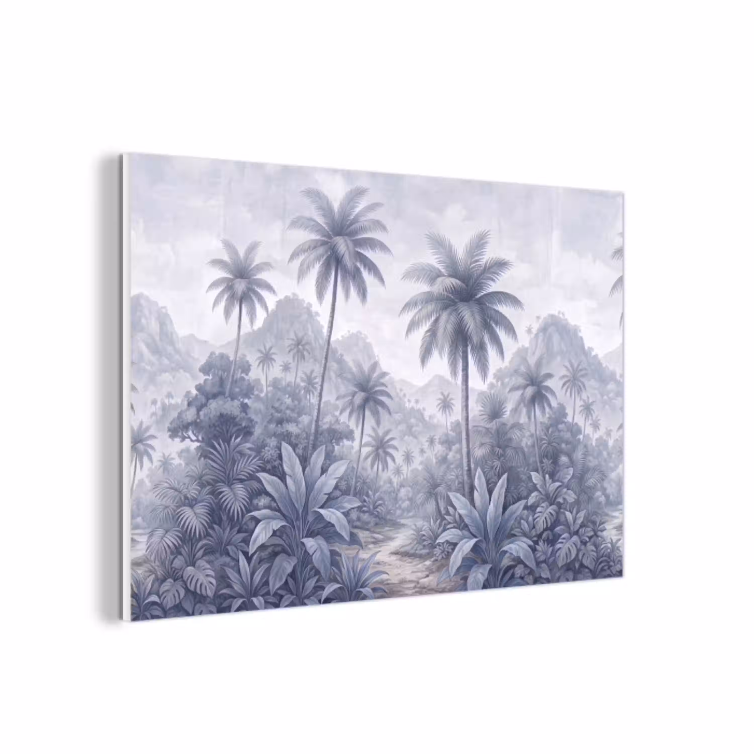 Natuur - Boom - Tropisch - Landschap - Blauw forex 5mm xxl -3d
