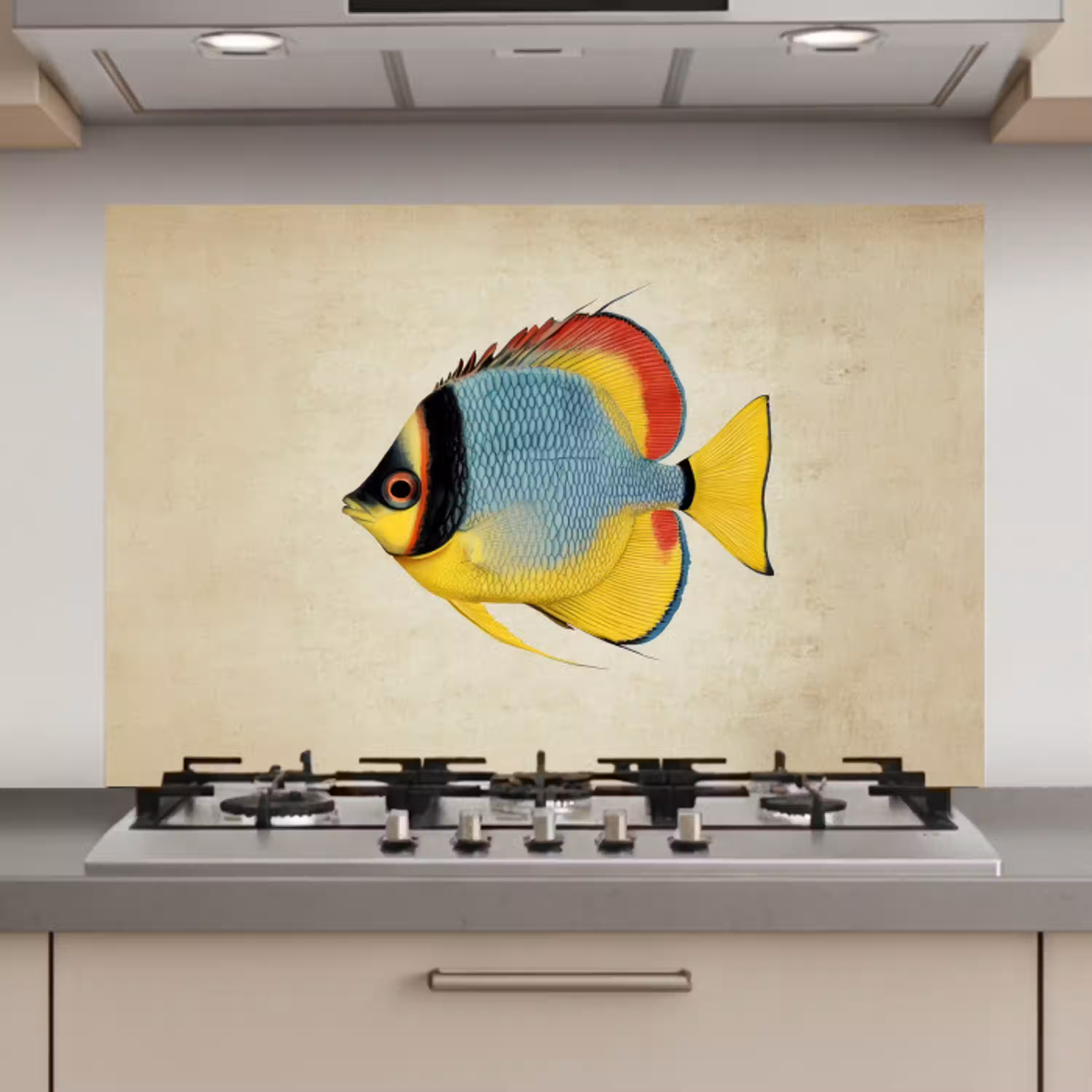 Kleurrijk - Vis - Schubben - Illustratie keuken achterwand spatscherm klein -3d_website