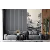 Mistig - Berglandschap - Illustratie fotobehang vinyl groot -bank