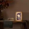 Poort - Paars - Bloemen Light Box met kabel (Tafellamp) klein -sfeer4
