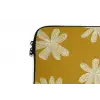 Bloem - Speels - Okergeel laptophoes neopreen klein 279 -detail