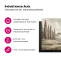 Vallei - Tuin - Natuur - Groen Inductie beschermer vinyl 3mm klein -zzzzzzz-lf-ups