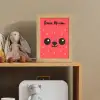 Aardbei - Gezichtje - Rood Light Box met kabel (Kinderlampje) klein -sfeer2_kind