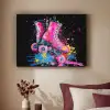 Graffiti - Sport - Rolschaatsen - Skating Textielframe - compleet frame klein -sfeer1