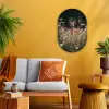Hert - Wilde bloemen - Bos Wandcirkel Ovaal Forex klein -sfeer4