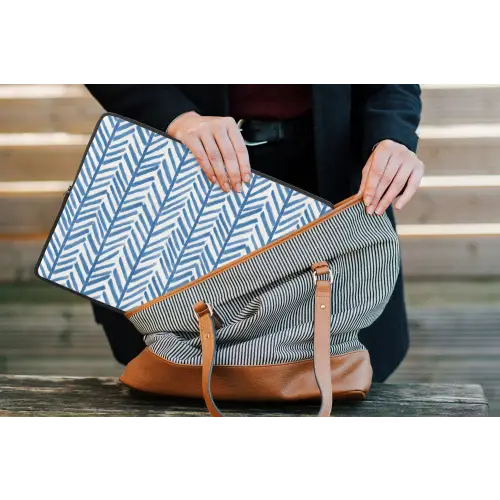 Patroon - Streep - Blauw laptophoes neopreen klein 279 -tas