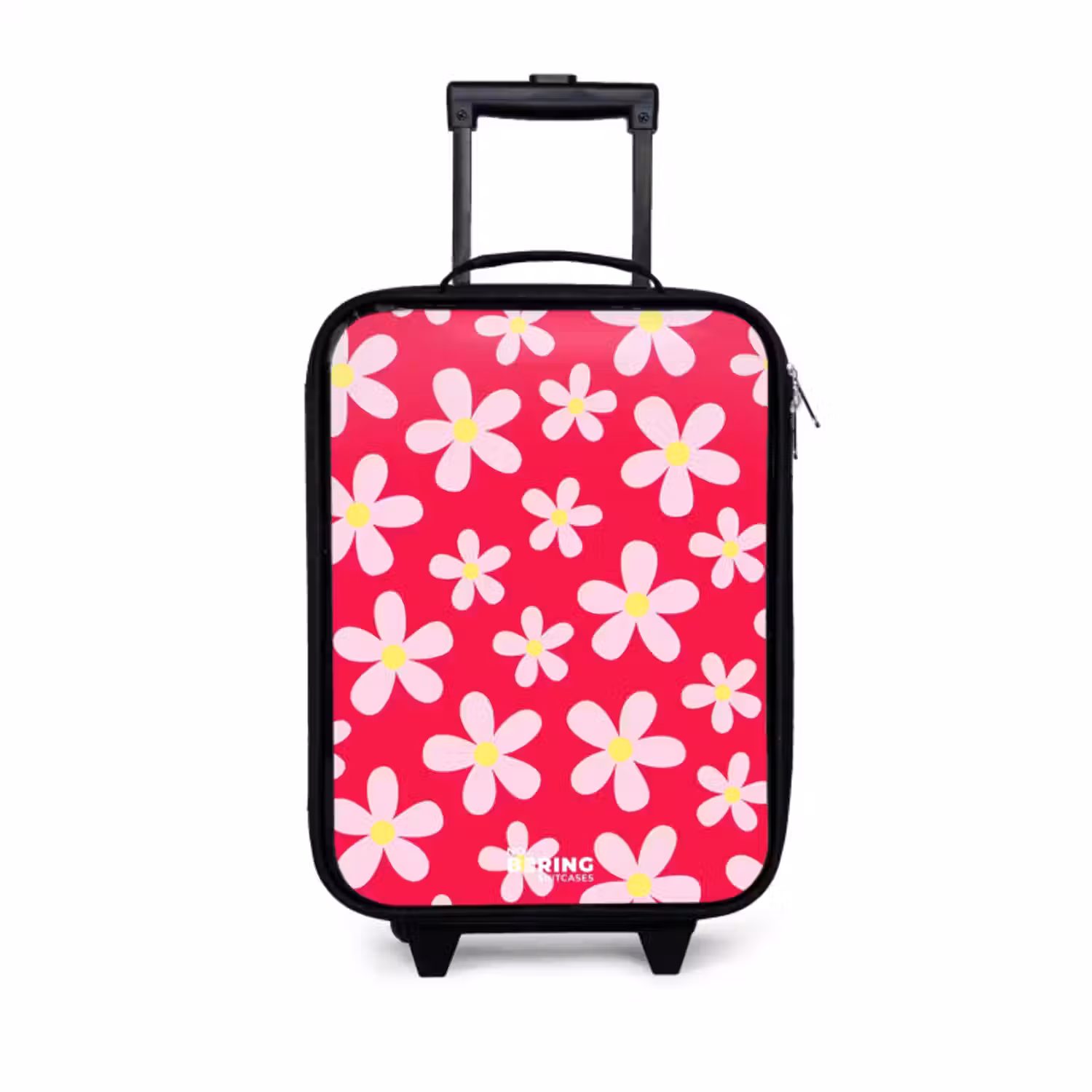 Kinderkoffer - Zwart - Madeliefjesmania hotpink