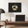 Appel - Goud - Chrome - Zwart PET vilt klein -sfeer5