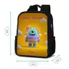 Snoep - Monster - Regenboog Rugzak - Zwart middel -productfoto_formaten