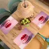 Taart - Hart - Roze Placemat vinyl groot -zzsfeer5_Kitchenyeah-website