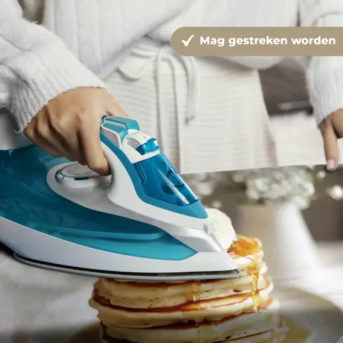 Pannenkoeken - Banaan - Siroop - Wit - Beige Wandkleed katoen klein -sfeer9