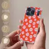 Smiley - Patroon - Hartjes - Rood - Roze Telefoonhoesje iPhone 17 Pro klein -sfeer3_NL