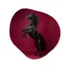 Hengst - Steigert - Rood Wandcirkel Organisch Aluminium middel -3d