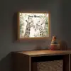 Dieren - Giraffe - Bladeren - Kinderen Light Box met batterij (Wandlamp kind) middel -sfeer5_kind