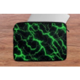 Gaming - Bliksemflitsen - Groen - Energie laptophoes neopreen klein -tafel