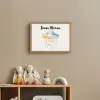 Wolk - Regen - Watercolor - Kleurrijk Light Box met batterij (Wandlamp kind) middel -sfeer2_kind