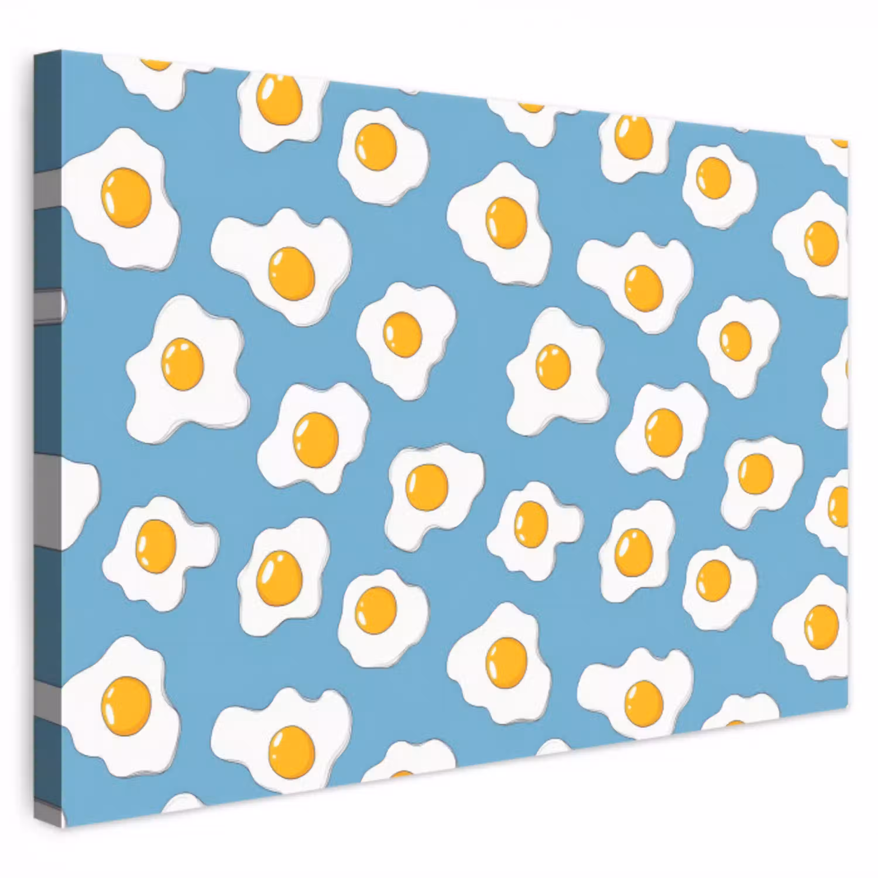 Eieren - Dooiers - Blauw canvas 2cm klein 34 -3d