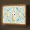 Konijn - Eieren - Takjes Light Box met batterij (Wandlamp) middel -z3d_website