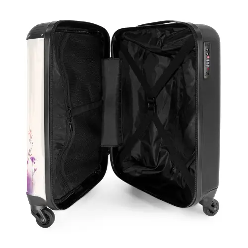 Parelachtige Pony NBS - Handbagage koffer - Kinderen Unisex middel -binnenkant