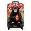 Chimpansee voor graffiti muur NBS - Handbagage koffer - Unisex middel -productfoto_recht