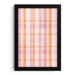 Pastel - uitpatroon - Geometrisch fotolijst zwart zonder passe partout klein 224 -3d