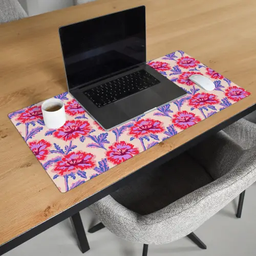 Bloemen - Patroon - Meerkleurig Muismat XXL klein 681 -sfeer1