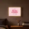 No rain no flowers - Bloem - Roze Light Box met batterij (Wandlamp) middel -sfeer4
