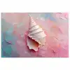 Schelp - Pastel - Pink poster papier klein -3d