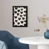 Hartjes - Zwart - Beige fotolijst zwart zonder passe partout klein -sfeer4