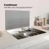 Schotse hooglander - Koe - Dieren - Zwart - Wit Inductie beschermer vinyl 3mm klein -wsfeer7_website