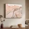 Marmer - Roze - Rosé Textielframe zwart klein -sfeer3
