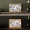 Penseelstreken - Schilderij - Beige Light Box met kabel (Tafellamp) klein -sfeer3