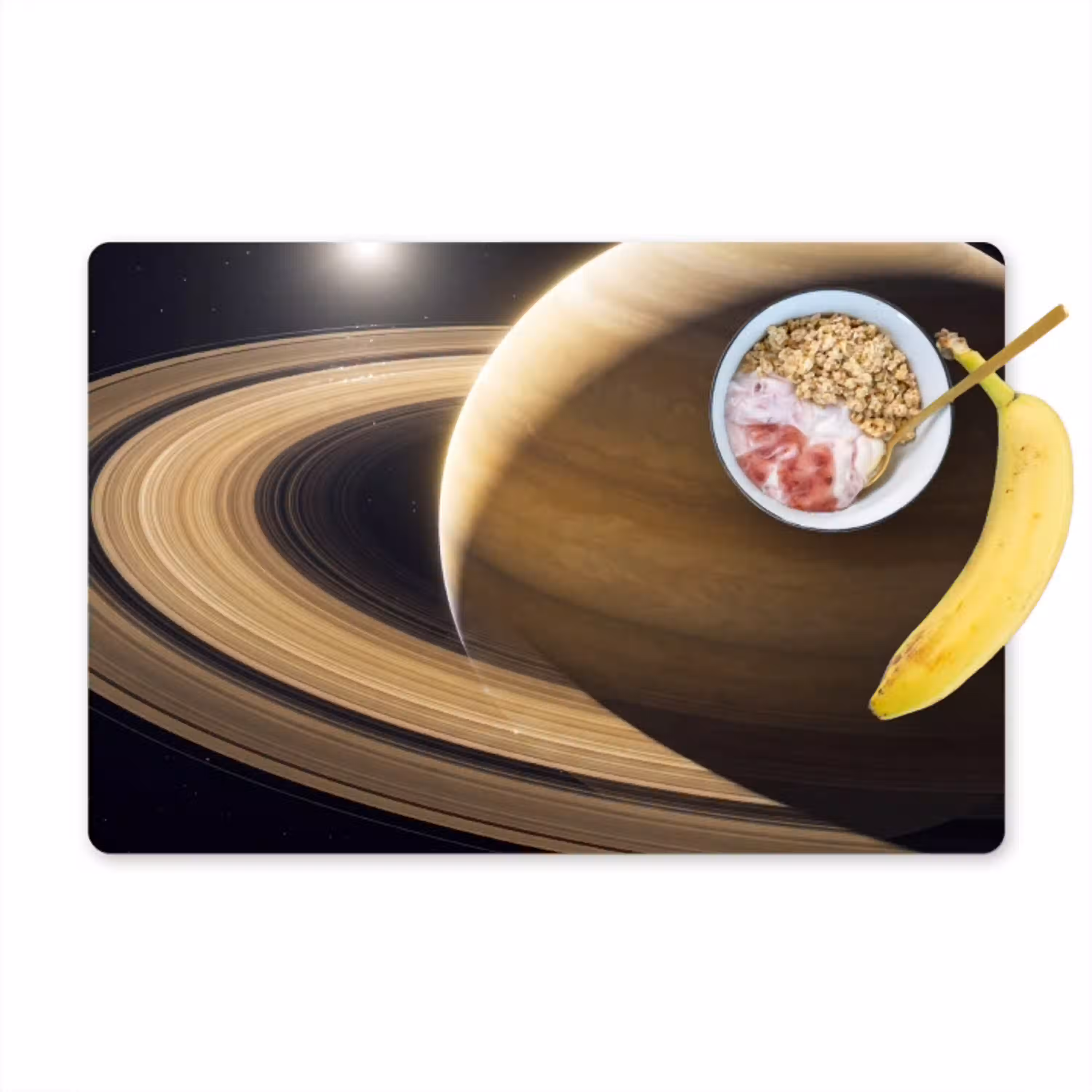 Planeet - Ringen - Ruimte Placemat vinyl groot -zzzproduct_Kitchenyeah-website