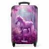 Eenhoorn Omringd door Paarse Natuur Koffer - NBS - Handbagage middel -productfoto_recht