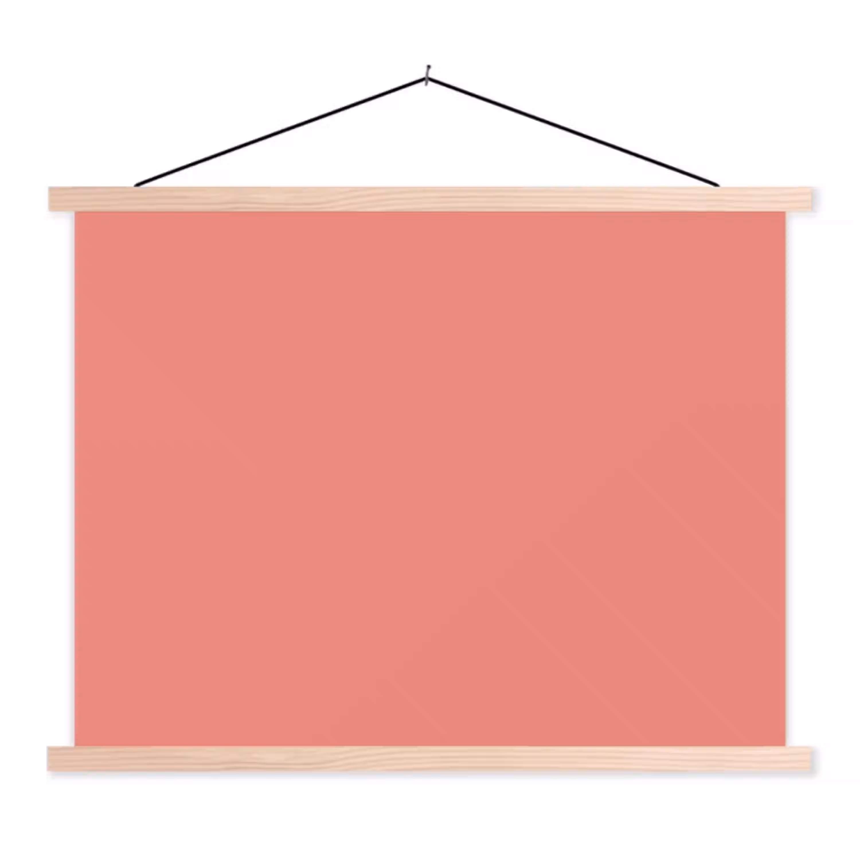 Dusty - Peach - Koraal textielposter latten blank klein 122 -3d