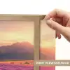 Lavendelveld - Zonsondergang - Paars Light Box met batterij (Wandlamp) middel -USP_websiteprintNL
