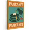 Pannenkoeken - Siroop - Illustratie - Oranje Tuinposter op houten frame 2 cm dik klein -3d