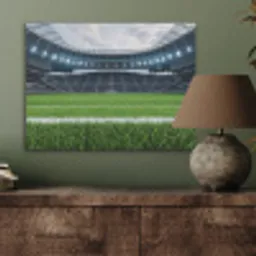 Voetbal - Stadion - Sport - Groen PET vilt klein -sfeer2