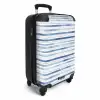 Strepen patroon blauw NBS - Handbagage koffer - Volwassenen Unisex middel -productfoto_3d