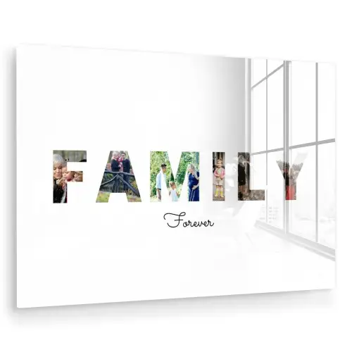 Family - Lettercollage plexiglas 5mm klein -zzzproduct_nieuw