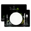 Avocado - Groente - Bladeren - Water - Zwart - Groen Placemat vinyl groot -zzsfeer2_Kitchenyeah-website