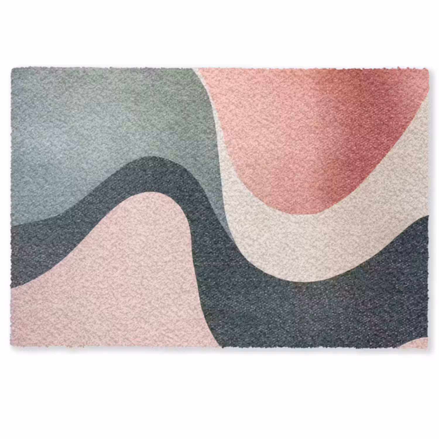 Fußmatte - Abstrakt - Wellen - Elegant - Rosa