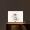 Quote - Wonder - Beige - Wit - Hart Light Box met batterij (Wandlamp kind) middel -sfeer1_kind