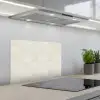 Bladeren - Beige - Monstera - Palm keuken achterwand spatscherm klein -3d_schuin