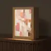 Kunst - Roze - Abstract Light Box met kabel (Tafellamp) klein -z3d_website