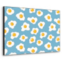 Eieren - Dooiers - Blauw Textielframe zwart klein 947 -3d