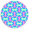 Regenboog - Neon - Kleuren Wandcirkel plexiglas klein 852 -3d